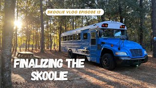 (Eps. 12) Finishing Our Skoolie Conversion  Female Skoolie Conversion