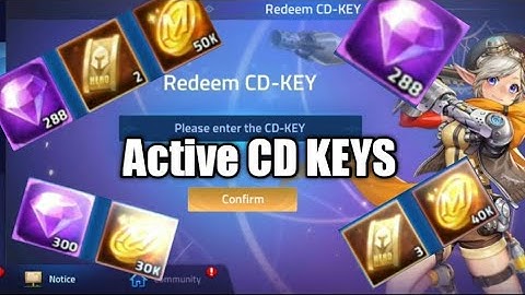 All Active CD KEYS | Mobile legends adventure.