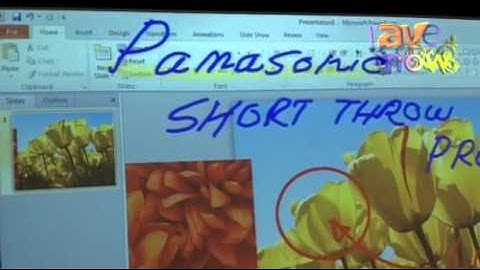 ISE 2012: Panasonic Demos Projectors for Interactive Whiteboarding Applications