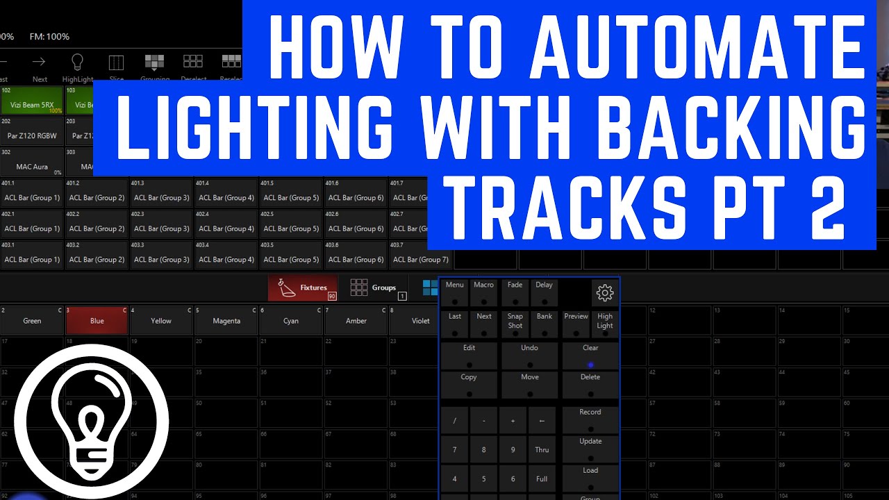 How to Automate Lighting With Backing Tracks Pt 2 YouTube