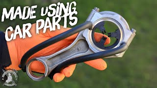 Making a POWERFUL Slingbow From Car Parts