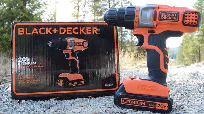 BLACK+DECKER BDCDD120C 20V Lithium Ion MAX Cordless Drill Driver