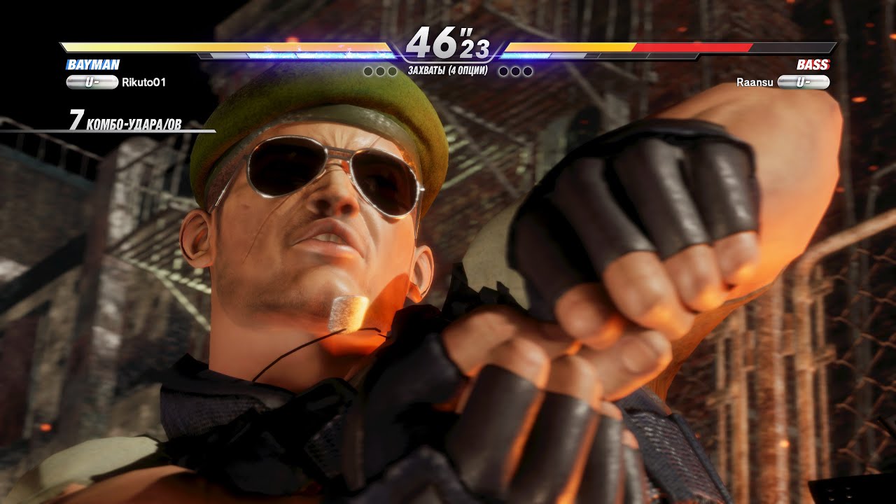 DOA6, Rikuto01, Bayman Vs Raansu, Bass, Dead or Alive 6, 4k