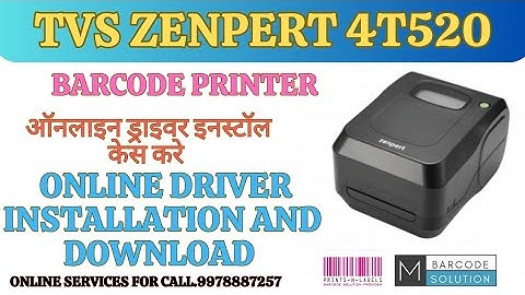 How To Zenpert 4T520 Barcode Printer installation online setup