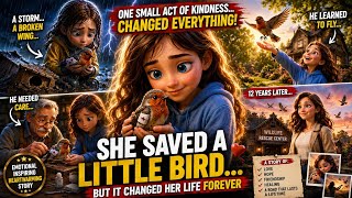 She Saved a Little Bird… But It Changed Her Life Forever #birds #animalslove #ai 
