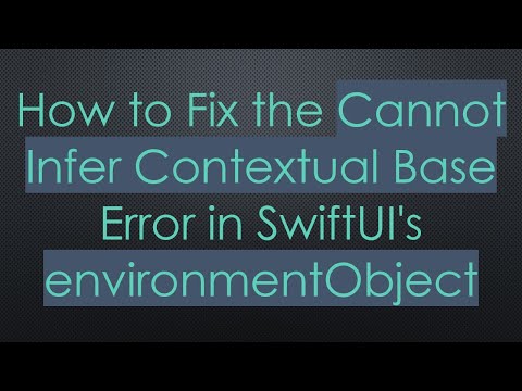 How to Fix