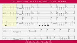 [Share Guitar Tabs] Victim Of Fate (Helloween) ver 4 HD 1080p