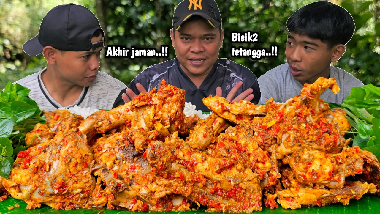 SUARANYA ENAK BANGET ! MUKBANG TULANG AYAM BALADO + LALAPAN MENTAH, ASLI SE ENAK INI ?