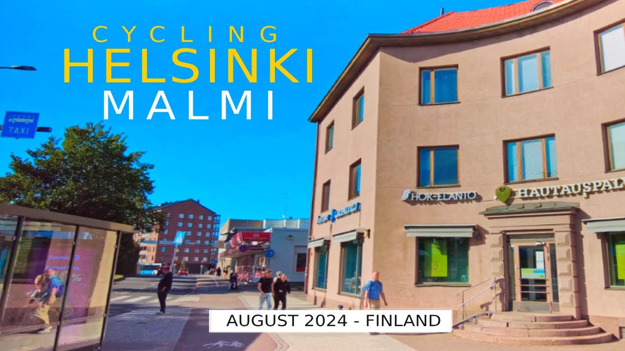 Cycling Helsinki: Malmi District August 2024, Finland [4K] #slowtv