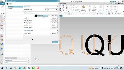Lập trình Phay chữ  2D với Planar Text  | NX CAM Bài 12