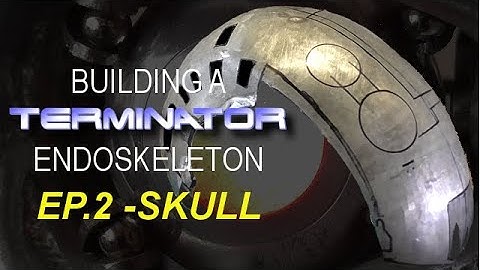 Building a working Terminator T-800 endoskeleton. Episode 2 -Skull