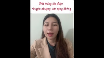 Đất trồng lúa được chuyển nhượng, cho tặng hay không #datdai