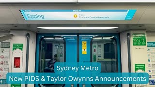 Sydney Metro Vlog 30: New PIDS System Update & New Taylor Owynns Announcements screenshot 2