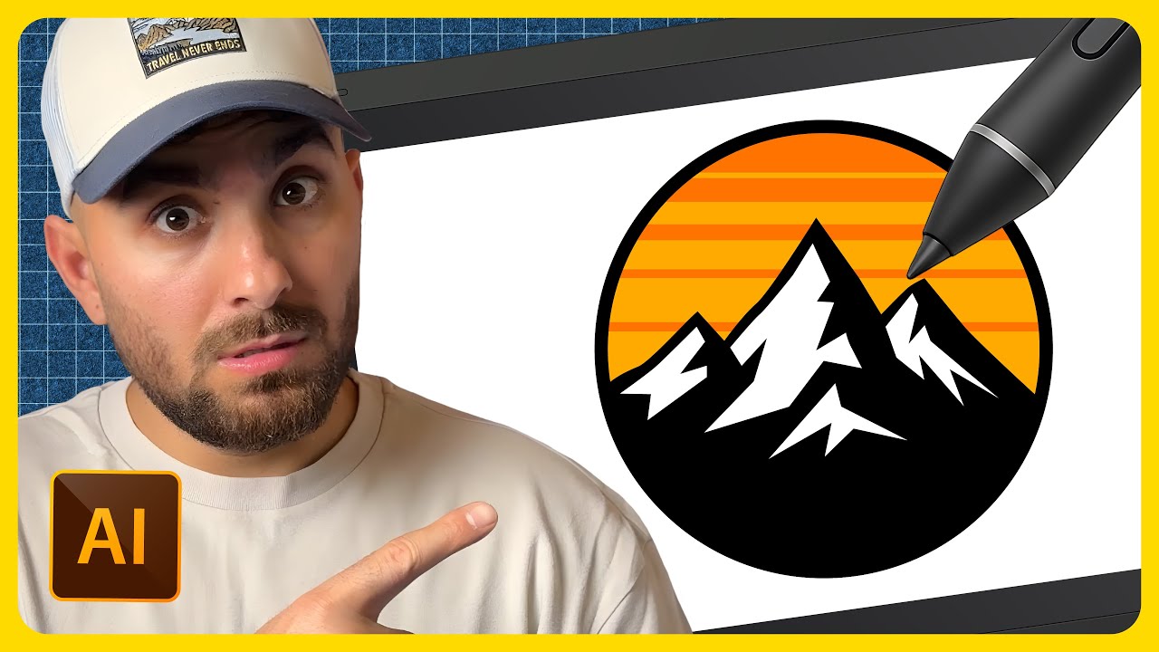 How To Design A Round Mountain Logo In Adobe Illustrator