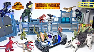 NEW Jurassic World Play-Set \& Dino Trackers Collection! Indoraptor, Atrociraptor, Velociraptor