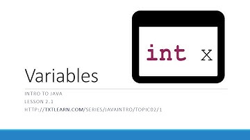 Java Variables - Integers & Arithmetic (2.1)