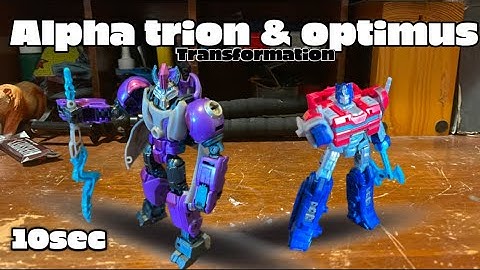 Tfo Alpha trion and Optimus prime transformation(stopmotion)