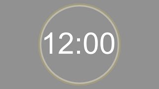 12 MINUTE - 4K - COUNTDOWN IN REVERSE - 720 SECOND TIMER -