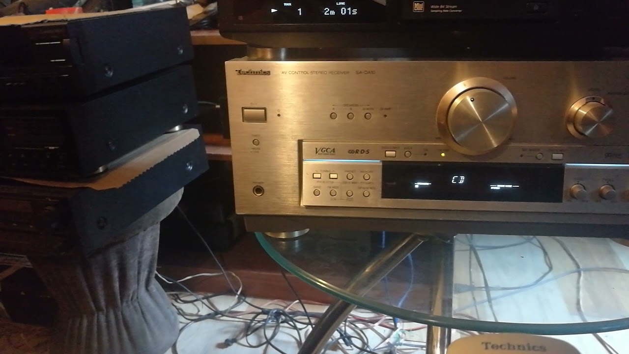 Technics SADA10 av control stereo receiver MosFet. first test. NakamichiRIGA SOLD PRODANO