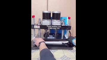 Máy dập khuôn dao bế tự động cắt da, giấy bìa, vải, cao su nhựa - Tools leather hói dụng cụ đồ da