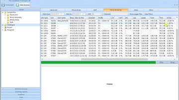 Svantek Supervisor viewing the run summary table