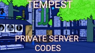 Shindo Life Tempest Village Codes (Private Server Codes) - Roblox