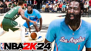 James Harden Clippers Debut in NBA 2K24 Play Now Online was TOXIC