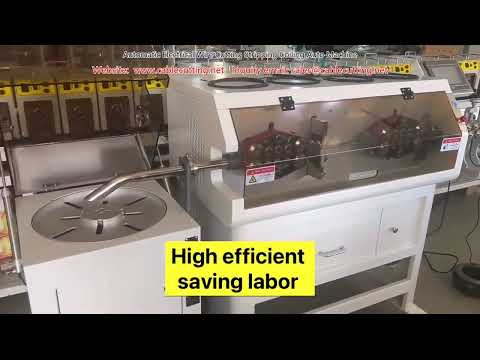 Automatic Electrical Wire Cutting, Stripping, and Coiling Machine