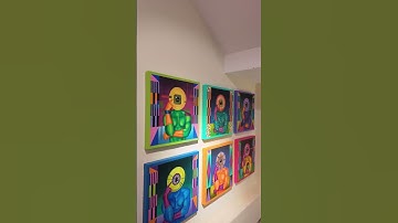 Welcome to my art studio 💕 #art #studio #painting #acrylic #acrylicpainting #jedthngo #artstudio