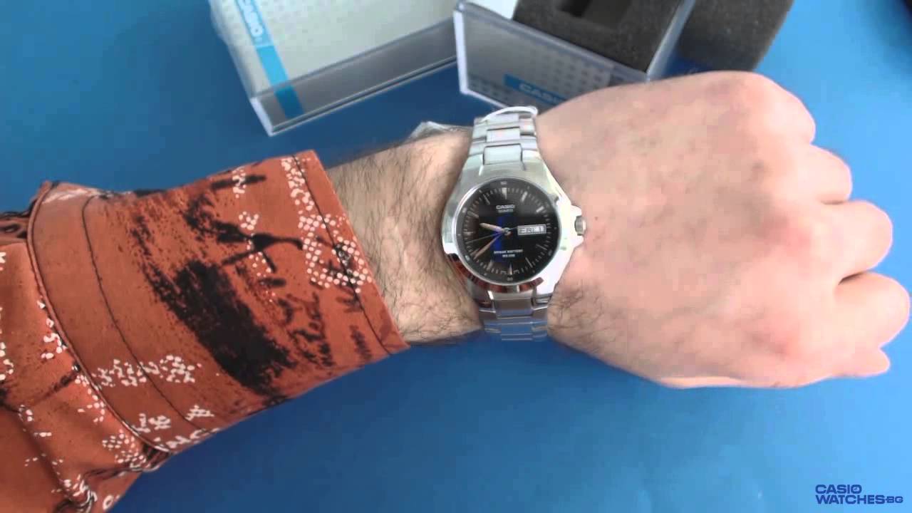 Мъжки часовник Casio MTP-1228D-1AVEF - YouTube