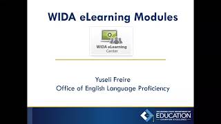 WIDA eLearning Modules