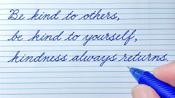 Cursive Writing Quote 70 | Cursive Handwriting Practice | Cursive Letters | How to write in cursive