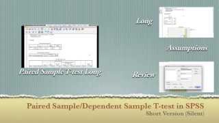 Paired Sample (Dependent Sample) T-test in SPSS - Quick Review