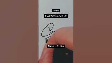 Signature for R | Richa | SBtellME Calligraphy and Handwriting #shorts