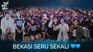 Seru Sekali! Keluarga kecil DUA HATI BIRU Nonton Duluan Di Bekasi 💙💙