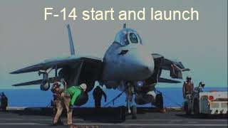 F-14 start and launch