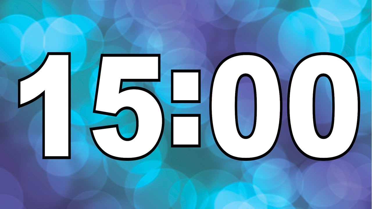 15 Minute Timer Countdown from 15 - YouTube