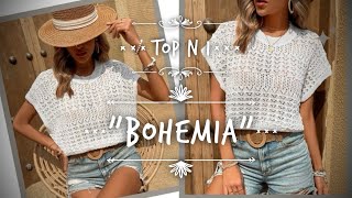 ВЯЖЕМ ТОП N 1 🔥🔥🔥 НЕДЕЛЯ ТОПОВ СТАРТОВАЛА: ТОП "BOHEMIA" МАСТЕР-КЛАСС!!! 👌