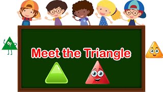 Meet the Triangle Rhymes | Jr Kg Rhymes | LKG Rhymes | Learn Shapes | Triangle |Rhymes for Preschool