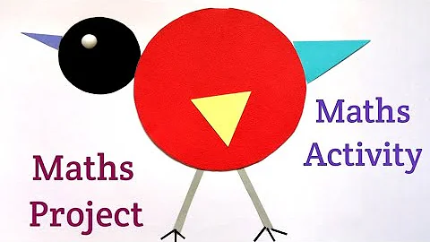 Using Geometric Shapes to Make Pictures (part - 1) | Maths Project Using Shapes | Maths Activity