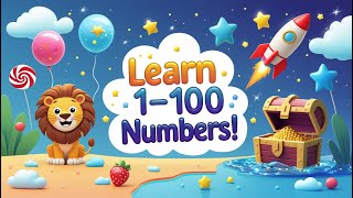 1–100 Numbers Adventure: Rockets, Balloons, Animals & More | Fun Kids Video