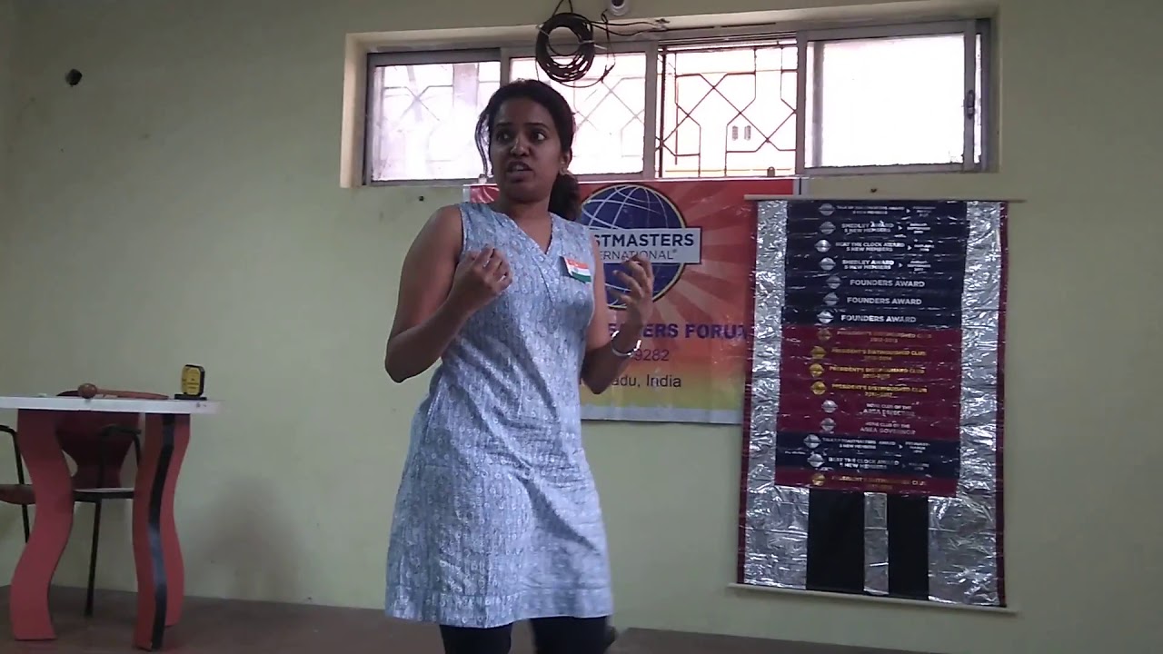 Chennai Speakers Forum Toastmasters TM Swetha Project 6