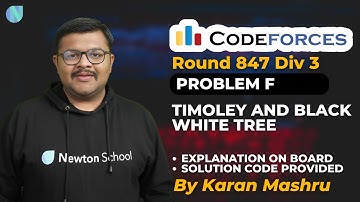 Codeforces Round 847 Div3 | Problem F : Timofey And Black White Tree Solution | Newton School