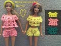 blusa para Barbie a crochet norma