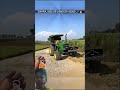 John Deere vs Swaraj 855 #trending tution king dilon ki Dhadkan Swaraj 855 tractor funny video ❤️🚜💚