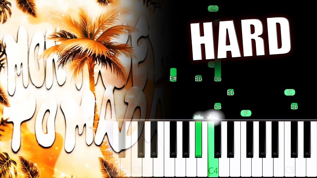 MONTAGEM TOMADA SLOWED ▶ HARD Piano Tutorial