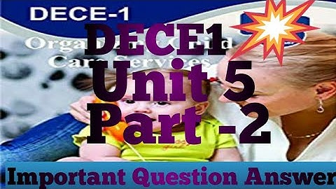DECE1 Unit 5(Important Question)(Part-2)-IGNOU-ORSP