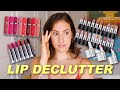 DECLUTTERING MY MAC + DRUGSTORE LIP PRODUCTS! | Jamie Paige