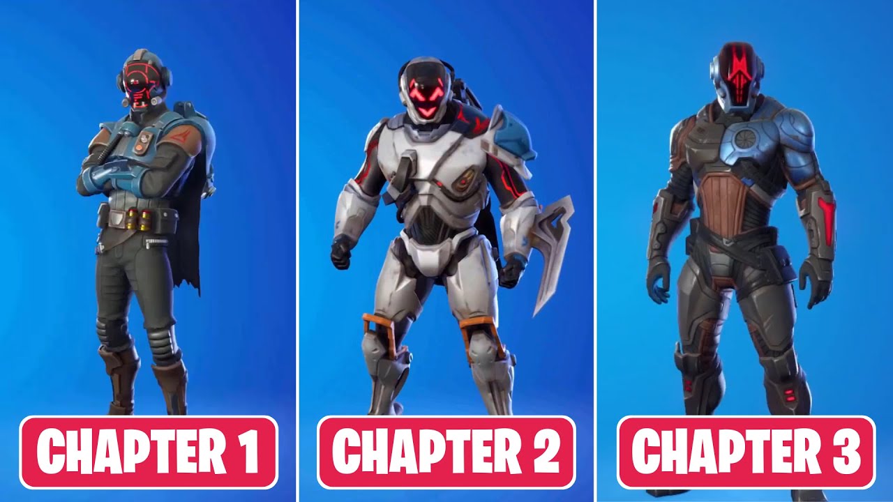 Evolution Of Secret Skins In Fortnite Chapter 1 Chapter 3 Youtube