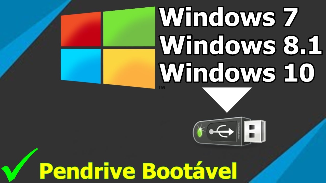Como Instalar Windows 7 8 10 No Pendrive 2017 YouTube